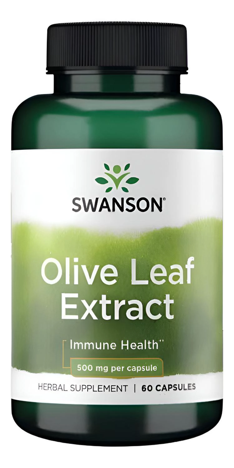 SWANSON HERB OLIVE LEAF EXT 500MG 60 CAPS SWANSON HERB OLIVE LEAF EXT 500MG 60 CAPS - 1