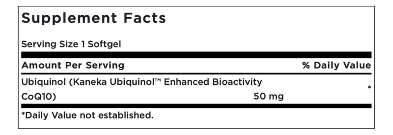 SWANSON UBIQUINOL 50MG 60 SOFTGELS - 4