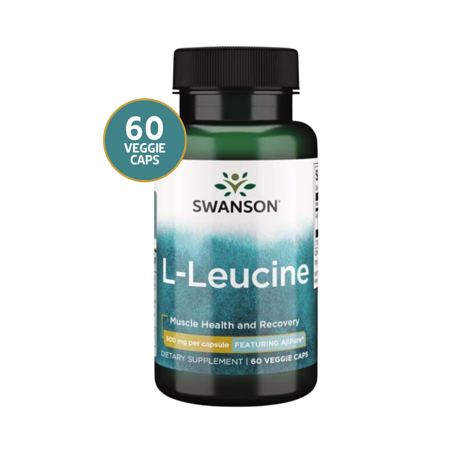 SWU517 L-LEUCINE - FEATURING AJIPURE 500 MG 60 VEG CAPS - 2