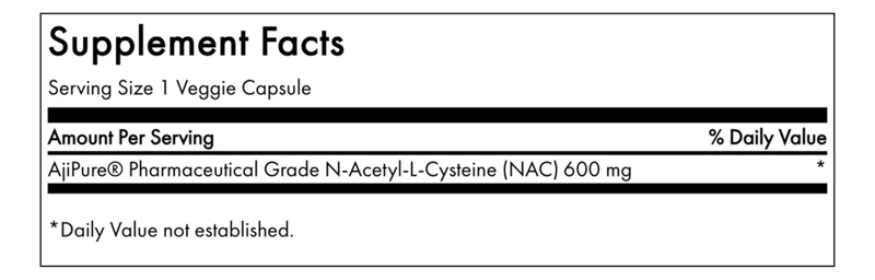 SWANSON NAC N-ACETYL-CYSTEINE 600MG 60 VEG CAPS SWANSON NAC N-ACETYL-CYSTEINE 600MG 60 VEG CAPS - 3