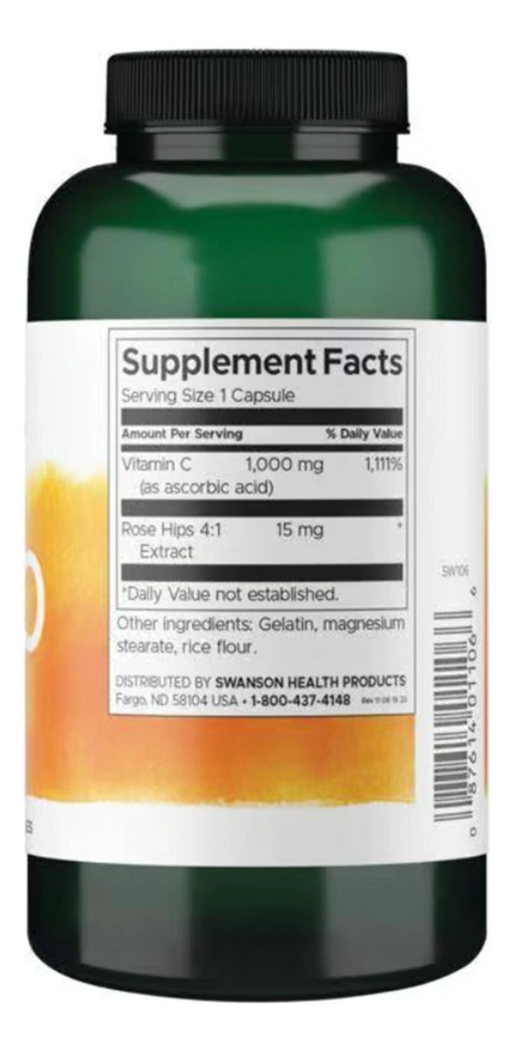 SW106 VITAMIN C WITH ROSE HIPS 1.000 MG 250 CAPS - 4