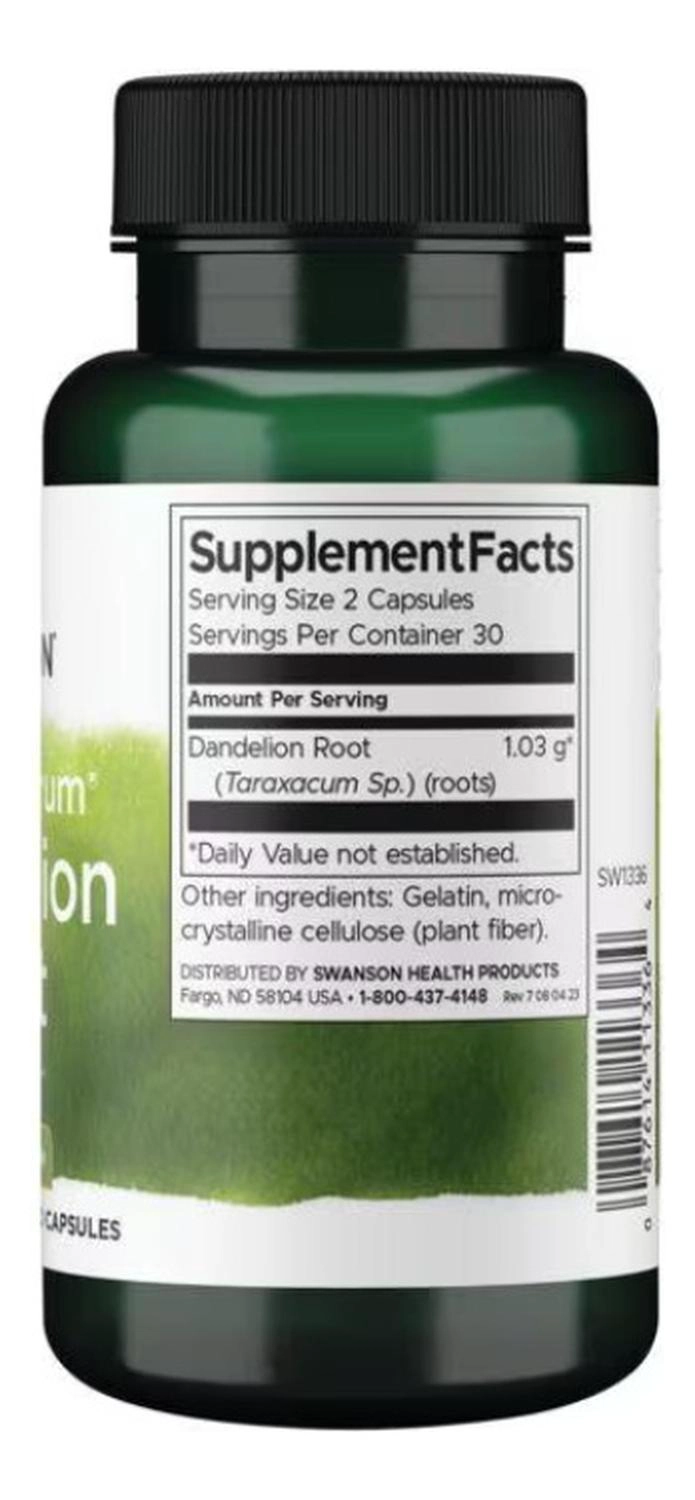 SW1336 FULL SPECTRUM DANDELION ROOT 515 MG 60 CAPS - 2