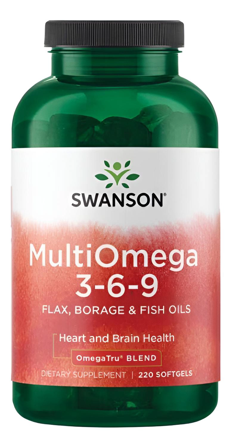 SWE083 MULTIOMEGA 3-6-9 FLAX, BORAGE & FISH OILS - OMEGATRU BLEND 220 SGELS - 1