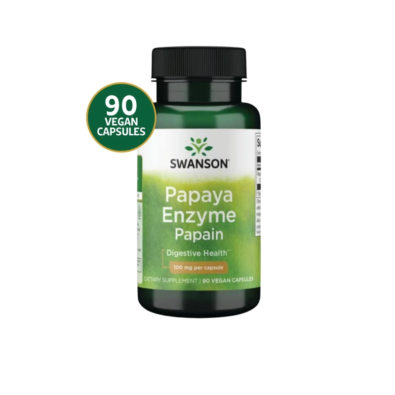 SWANSON PAPAYA ENZYME PAPAIN 100MG 90 VEGAN CAPS SWANSON PAPAYA ENZYME PAPAIN 100MG 90 VEGAN CAPS - 1