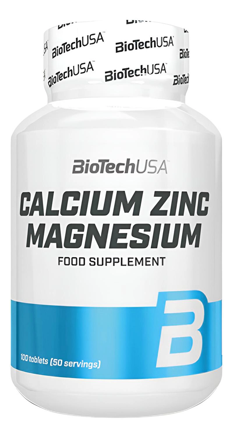 BIOTECHUSA CALCIUM, ZINC & MAGNESIUM 100 TABLETAS BIOTECHUSA CALCIUM, ZINC & MAGNESIUM 100 TABLETAS - 1