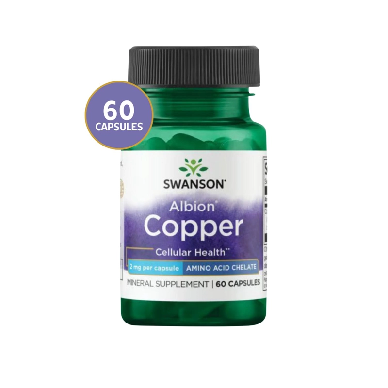 SWANSON ULTRA ALBION COPPER 2MG - 60 CAPS - 1