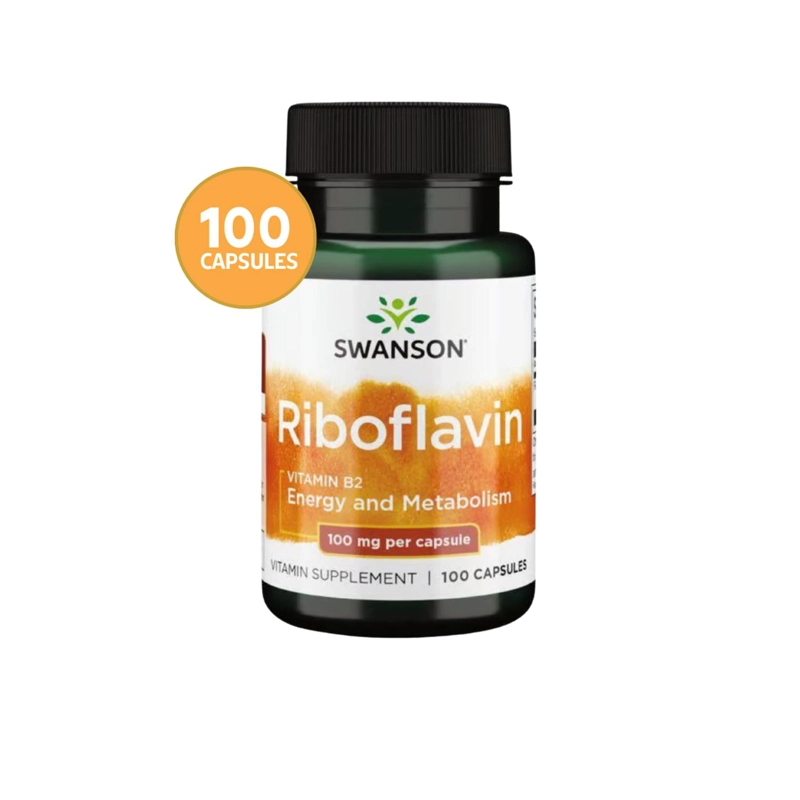 SWANSON RIBOFLAVIN VITAMIN B2 100 MG 100 CAPSULAS SWANSON RIBOFLAVIN VITAMIN B2 100 MG 100 CAPSULAS - 1