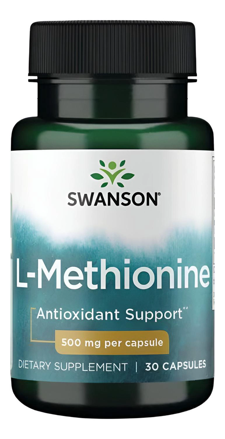SWANSON L-METHIONINE 500 MG 30 CAPSULAS SWANSON L-METHIONINE 500 MG 30 CAPSULAS - 1
