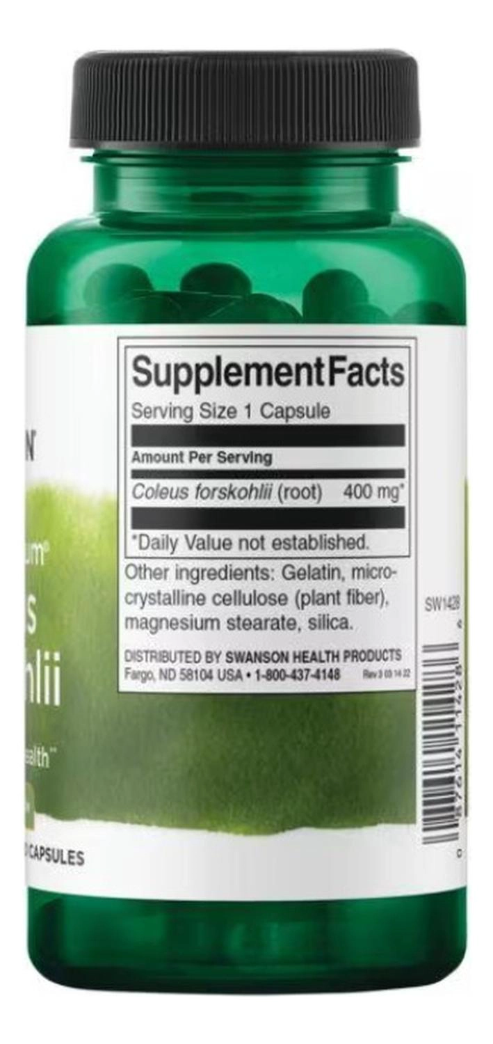 SW1428 FULL SPECTRUM COLEUS FORSKOHLII 400 MG 60 CAPS - 2
