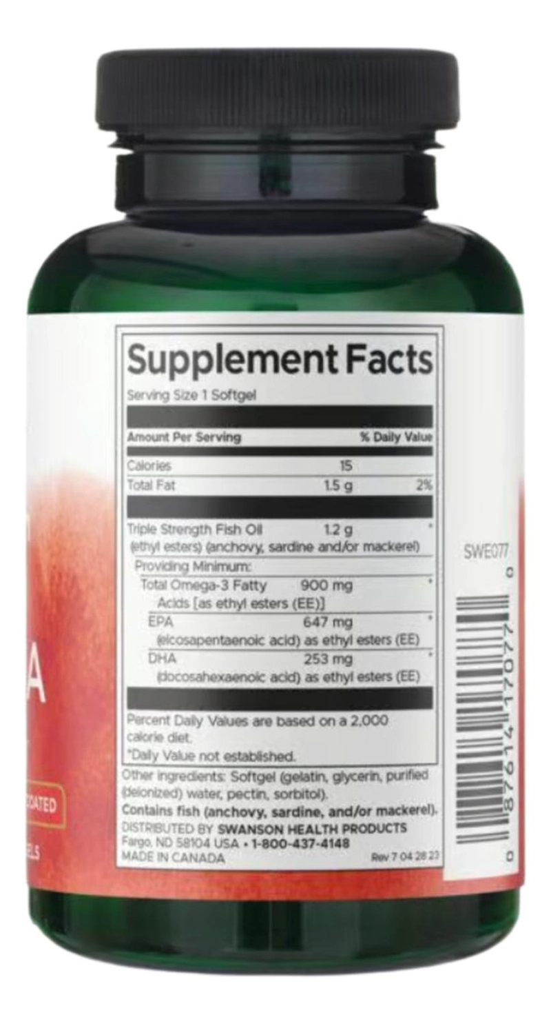 SWANSON TRIPLE STRENGTH SUPER EPA & DHA - 60 SGEL SWANSON TRIPLE STRENGTH SUPER EPA & DHA - 60 SGEL - 2