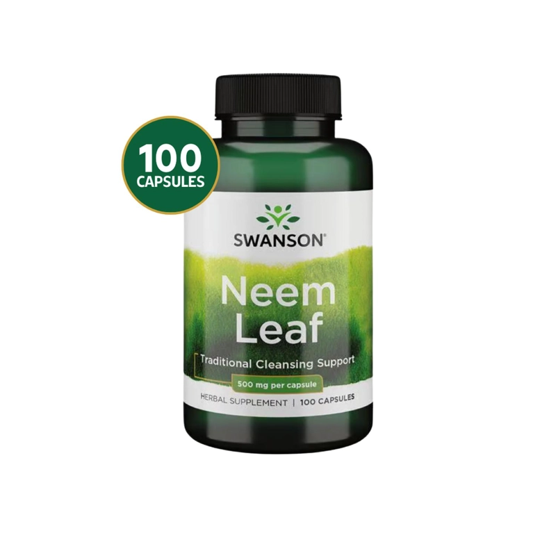 SWANSON NEEM LEAF 500 MG 100 CAPSULAS SWANSON NEEM LEAF 500 MG 100 CAPSULAS - 1