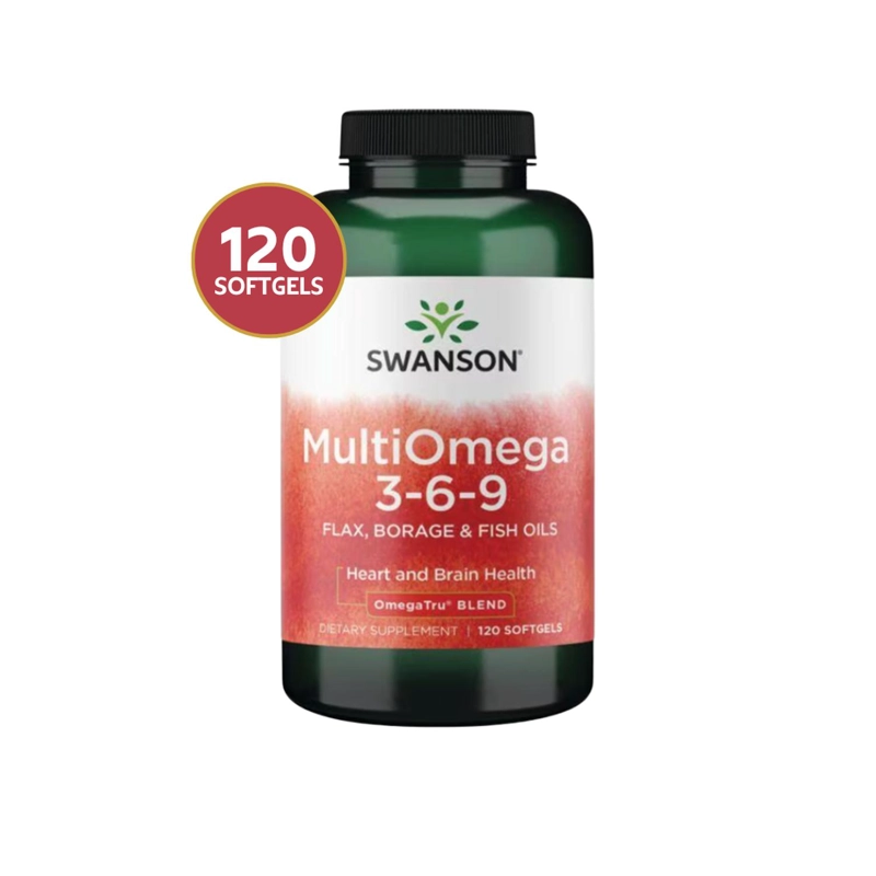 SWE020 MULTIOMEGA 3-6-9 (FLAX. BORAGE. FISH) 120 SGELS - 1