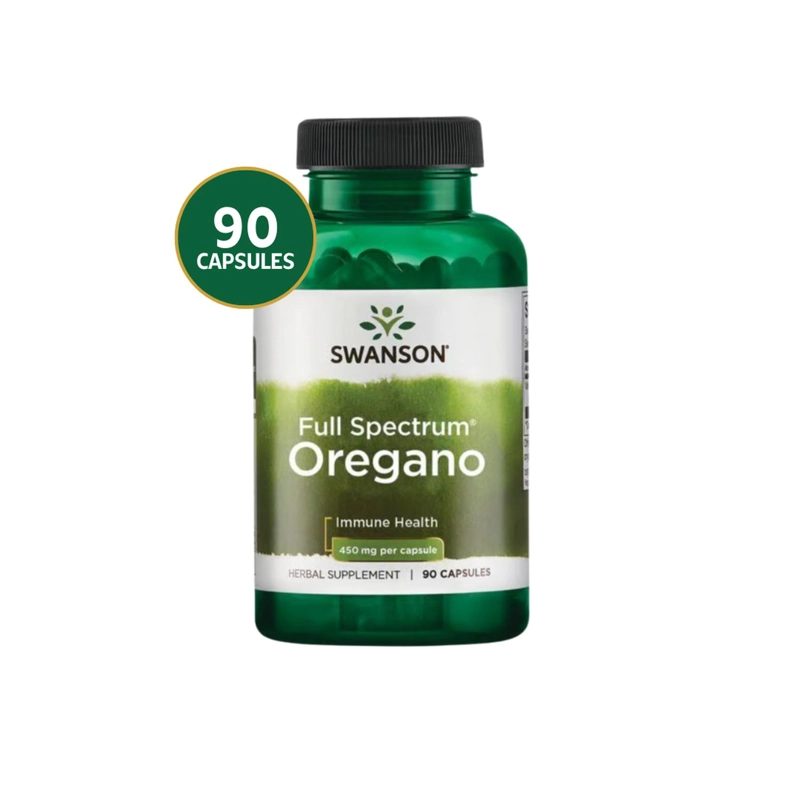 SWANSON FULL SPECTRUM OREGANO 450MG 90 CAPS - 1