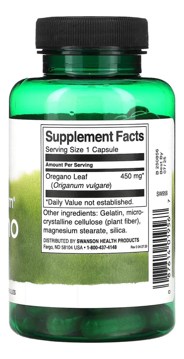 SWANSON FULL SPECTRUM OREGANO 450MG 90 CAPS - 2