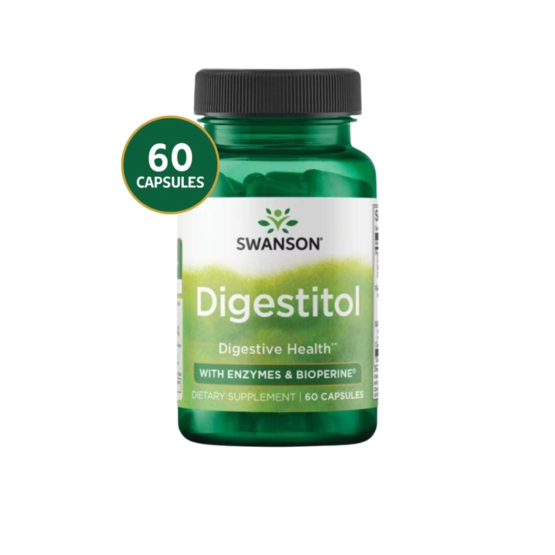 SWU130 DIGESTITOL WITH ENZYMES & BIOPERINE 60 CAPS - 1