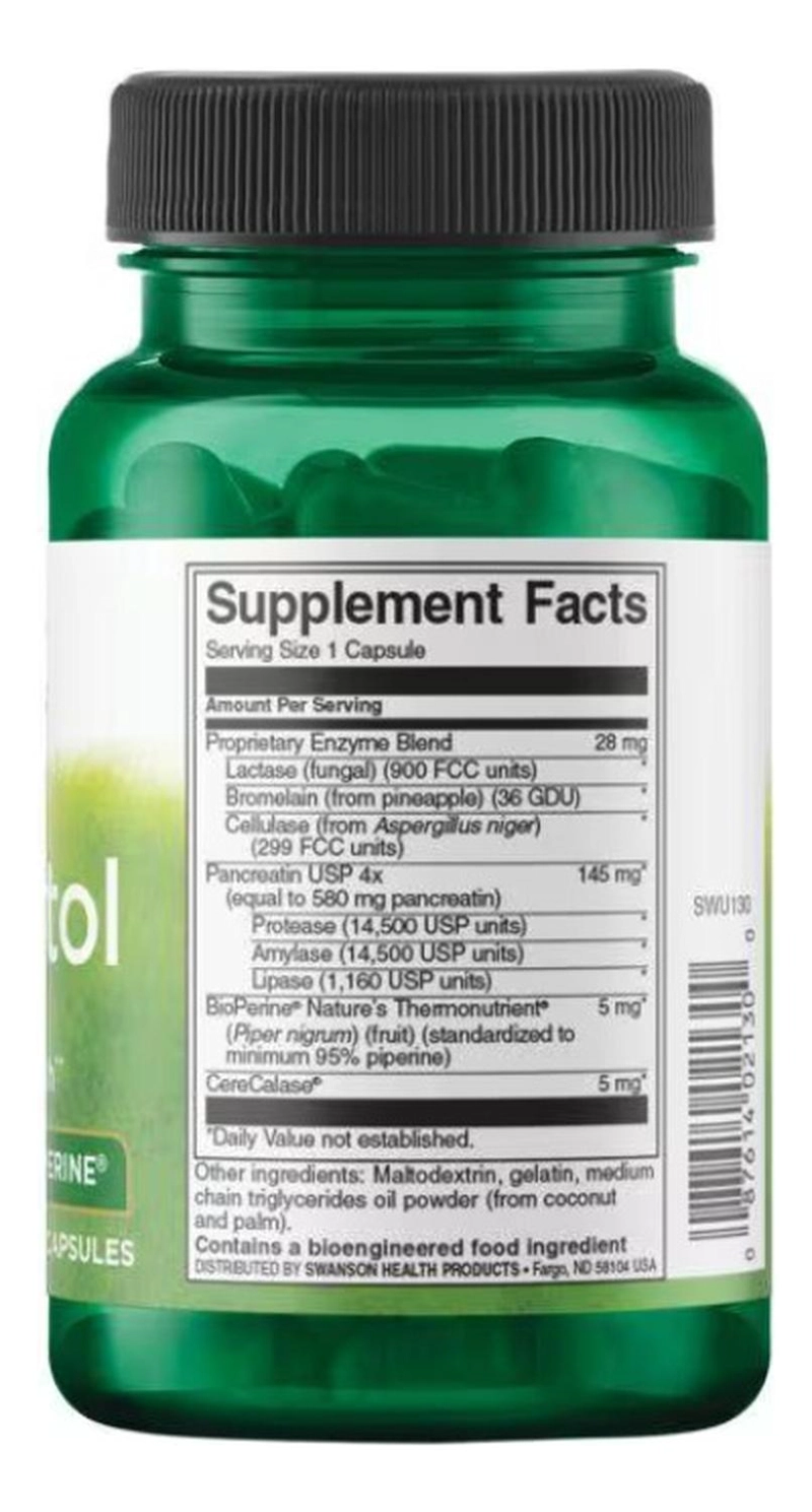 SWU130 DIGESTITOL WITH ENZYMES & BIOPERINE 60 CAPS - 2