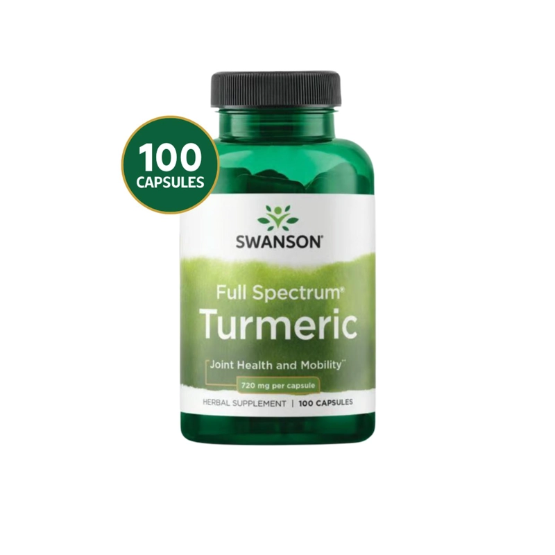 SWANSON FULL SPEC TURMERIC 720 MG 100 CAPS SWANSON FULL SPEC TURMERIC 720 MG 100 CAPS - 1