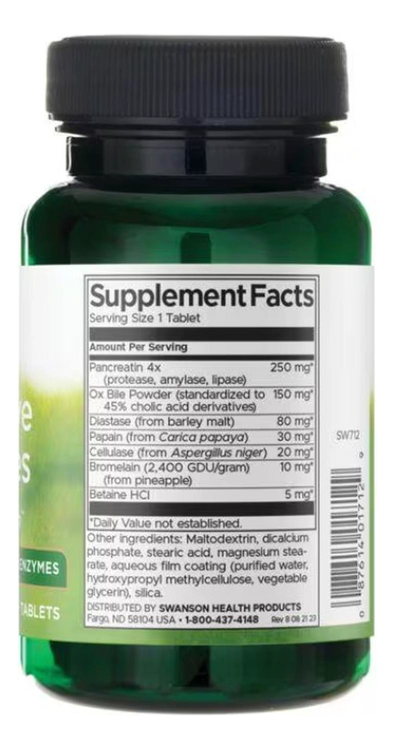 SW712 DIGESTIVE ENZYMES 90 TABS - 2