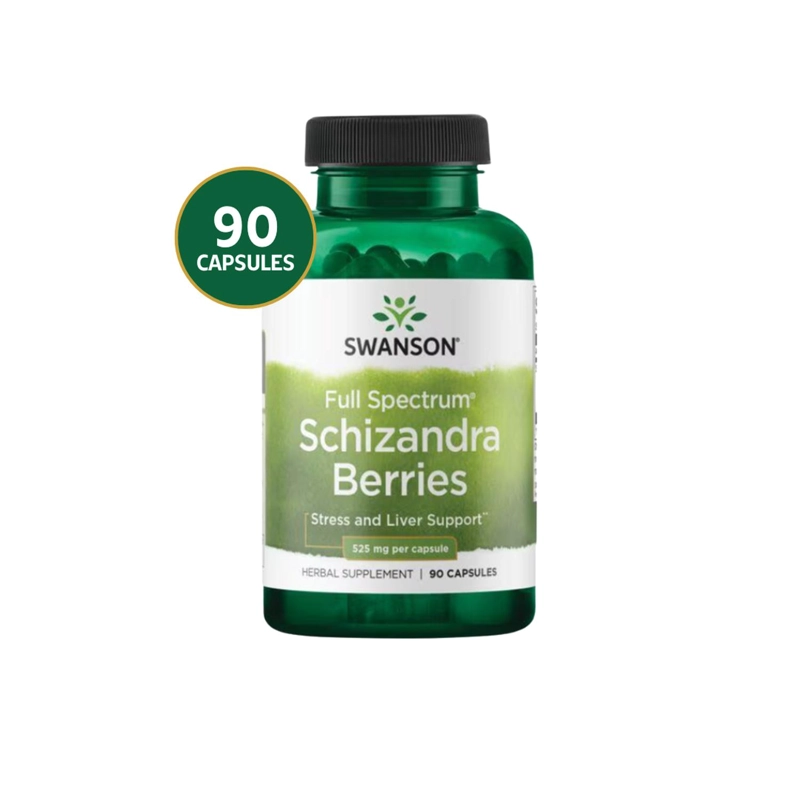 SW1347 FULL SPECTRUM SCHIZANDRA BERRIES 525 MG 90 CAPS - 1
