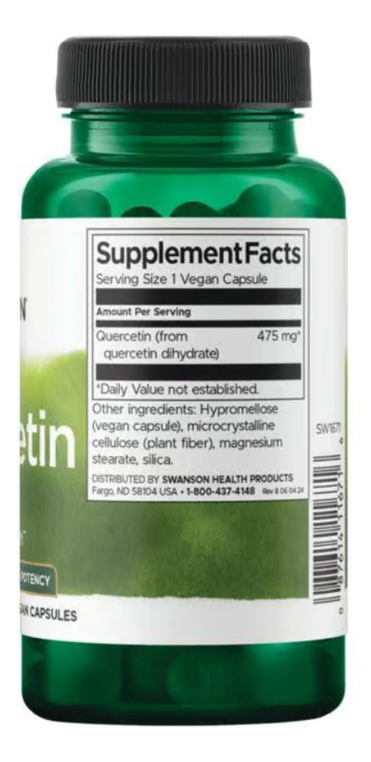 SW1671 QUERCETIN - HIGH POTENCY 475 MG 60 VEG CAPS - 2