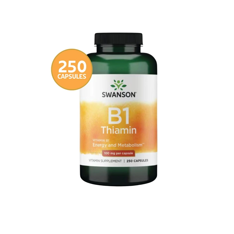 SWANSON VITAMIN B1 THIAMIN 100 MG 250 CAPSULAS SWANSON VITAMIN B1 THIAMIN 100 MG 250 CAPSULAS - 1