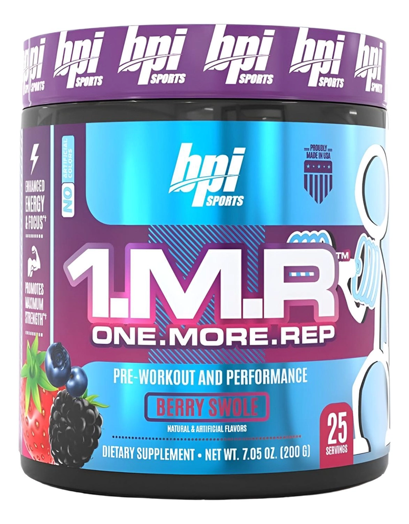 1.M.R ONE.MORE.REP PREWORKOUT 25 SERVINGS BERRY SWOLE - 1