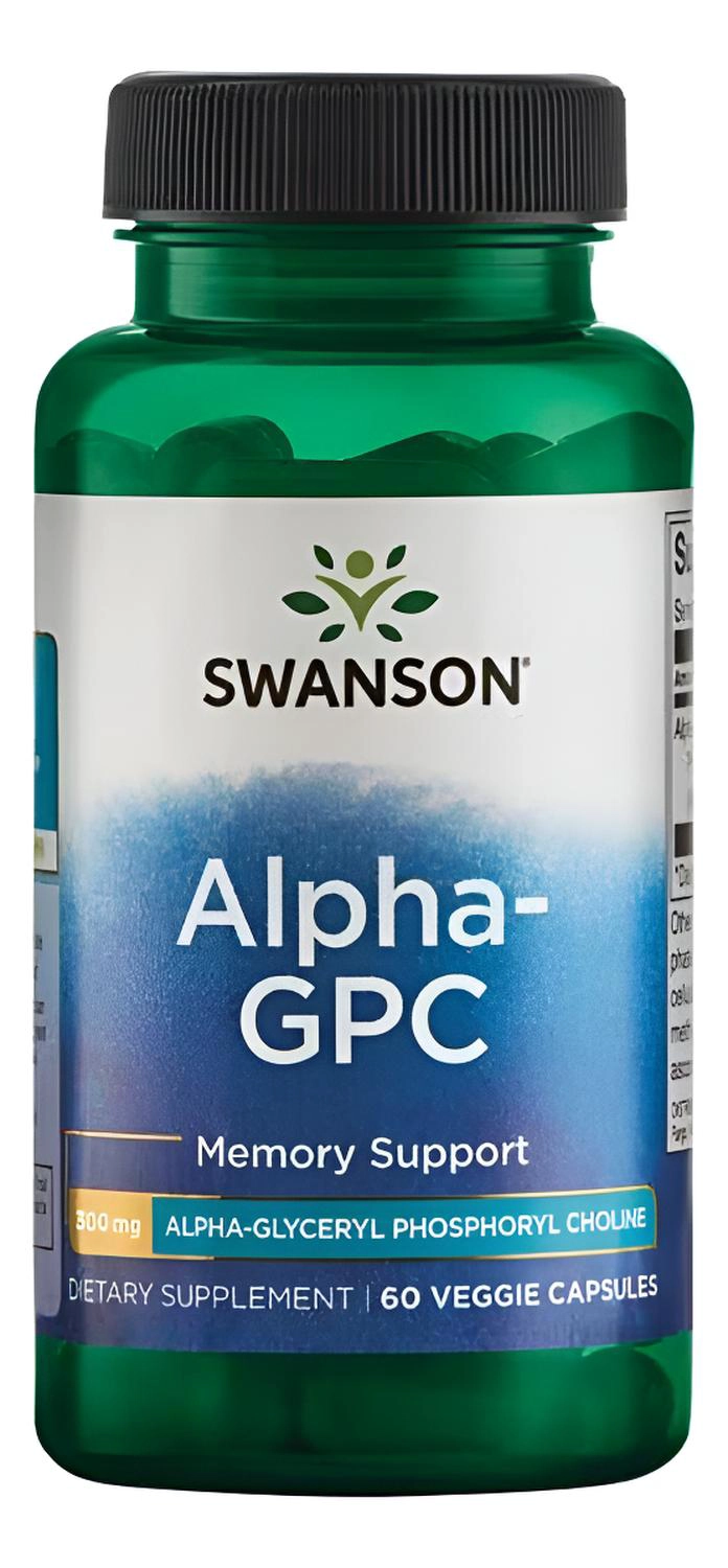 SWU1035 ALPHA-GPC ALPHA-GLYCERYL PHOSPHORYL CHOLINE 300 MG 60 VEG CAPS - 1