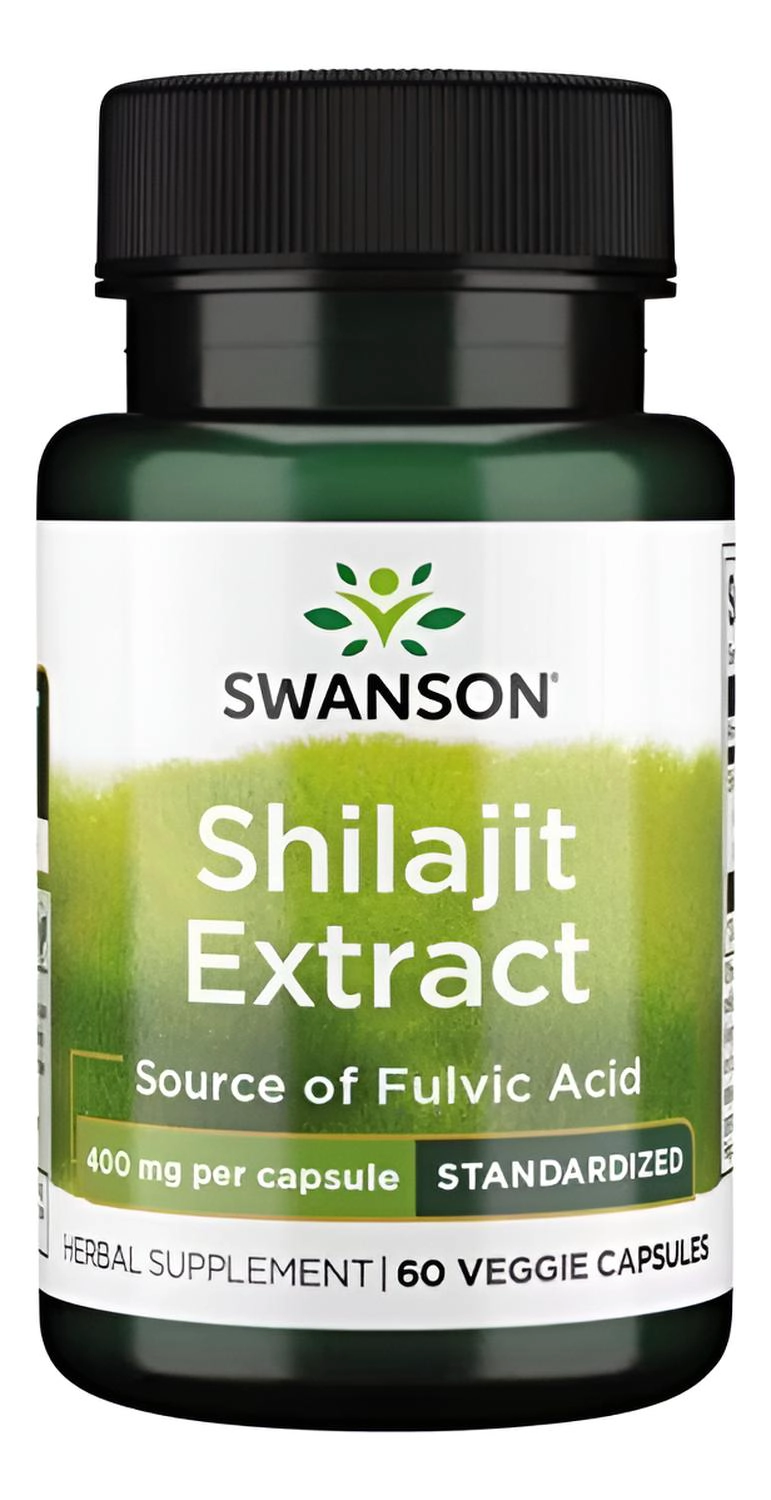 SWH205 SHILAJIT EXTRACT - STANDARDIZED 400 MG 60 VEG CAPS - 1