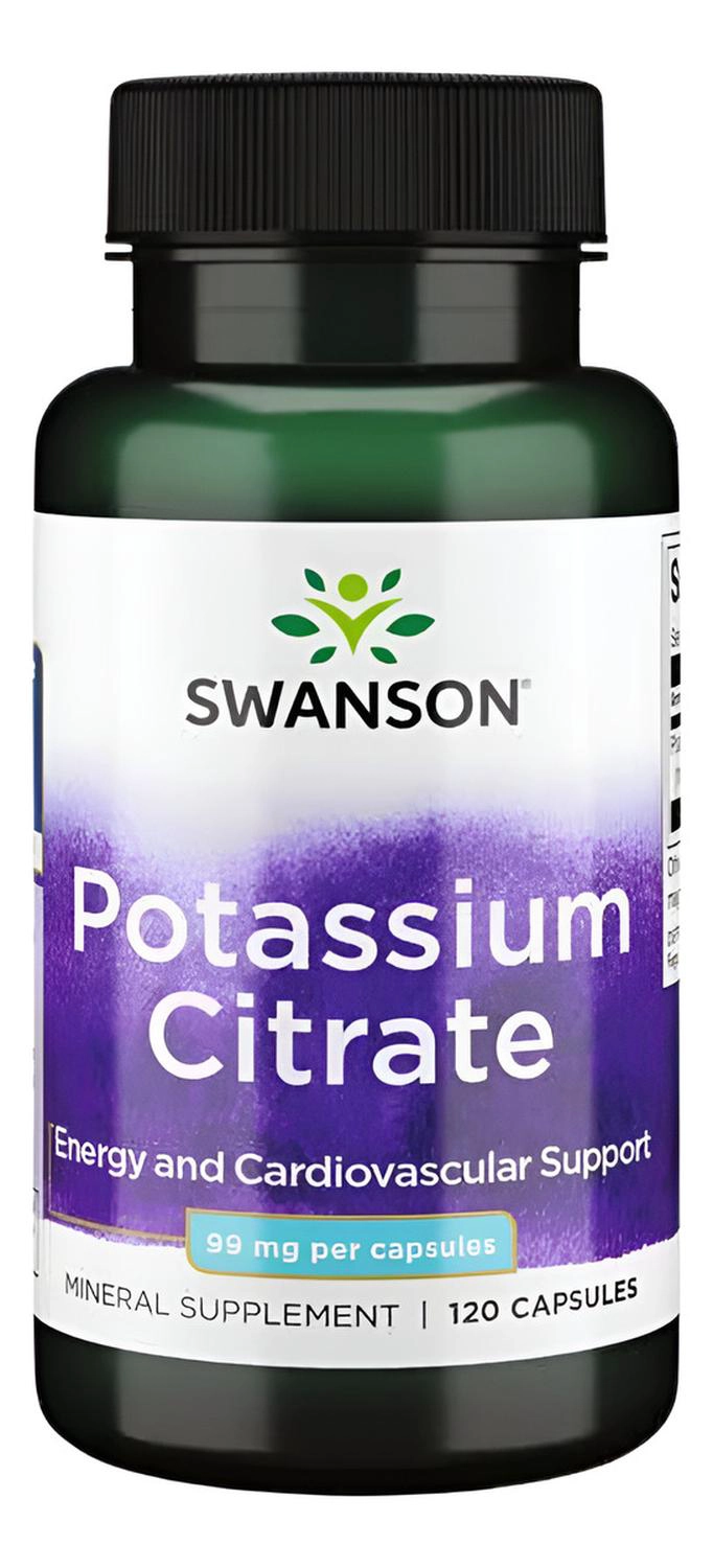 SWANSON POTASSIUM CITRATE 99MG 120 CAPS SWANSON POTASSIUM CITRATE 99MG 120 CAPS - 1