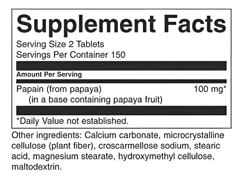 SW279 PAPAYA SUPREME 50 MG 300 TABS - 3