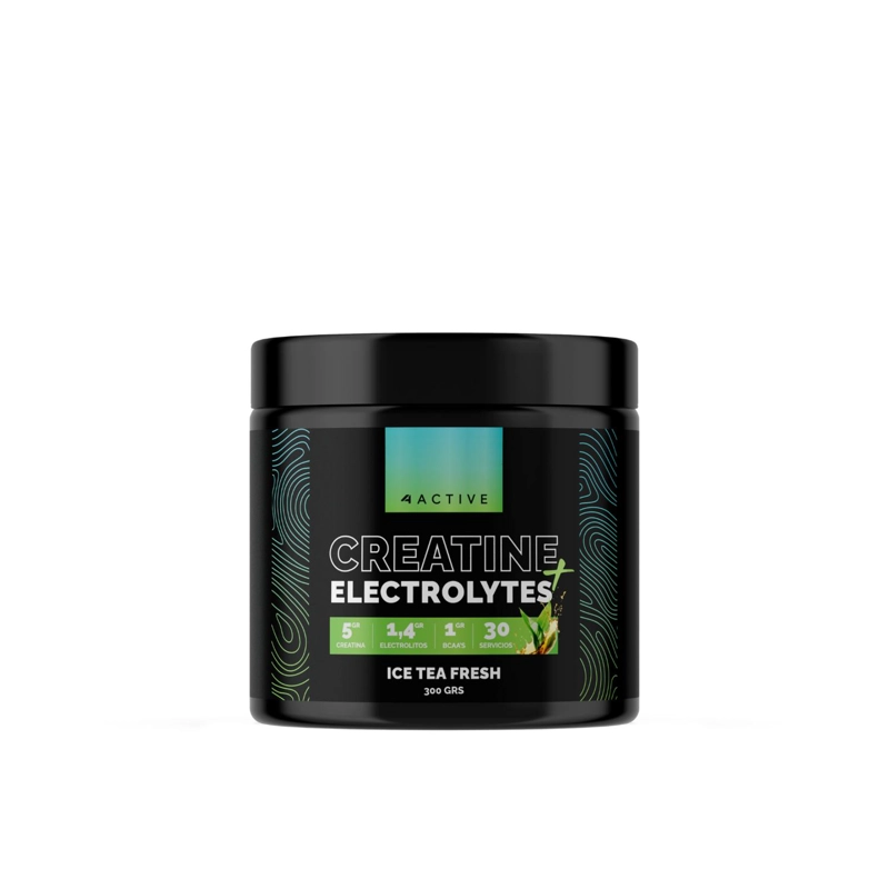 4ACTIVE CREATINE + ELECTROLYTES 300 GRS ICE TEA FRESH - 1