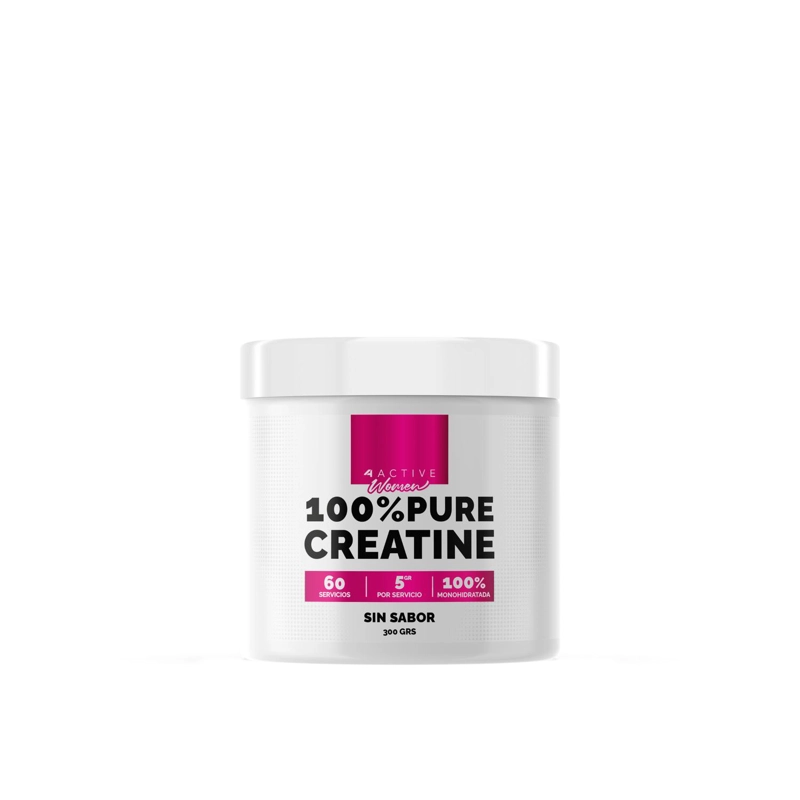 4ACTIVE 100% PURE CREATINE WOMEN 300 GRS 60 SERVICIOS - 1