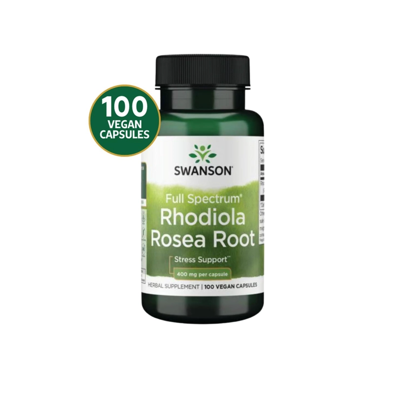 SW1004 FULL SPECTRUM RHODIOLA ROSEA ROOT 400 MG 100 CAPS - 1