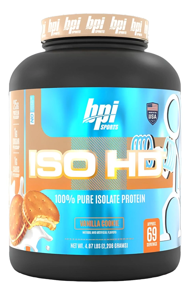 BPI ISO HD 5LBS - 70 SERV COOKIES AND CREAM VAINILLA COOKIE - 1
