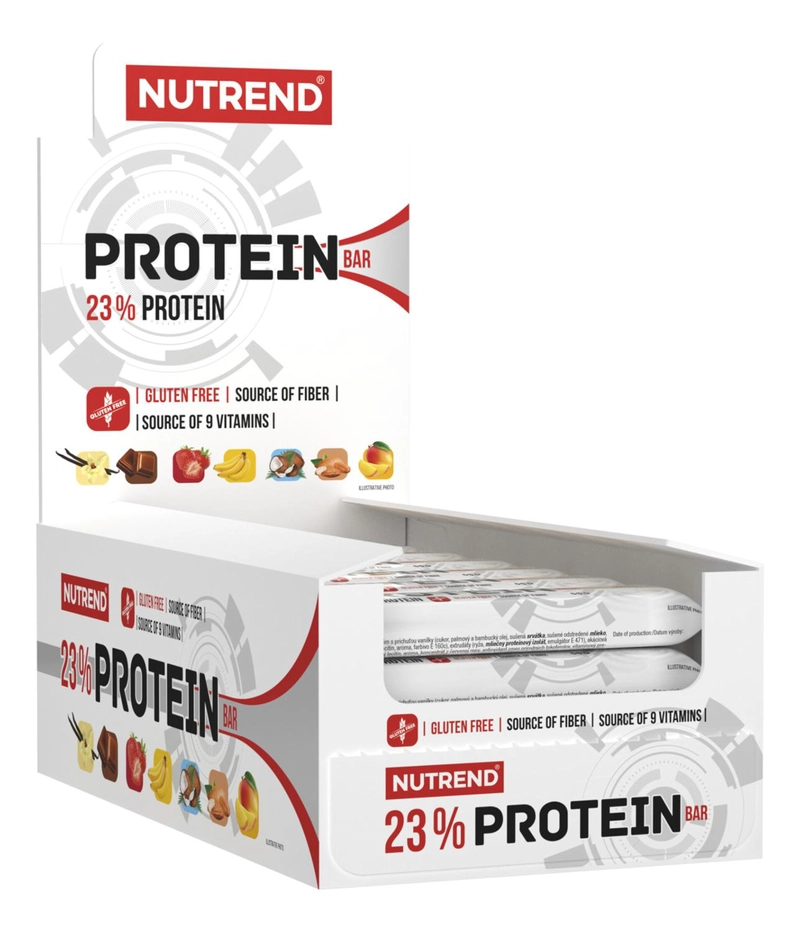 CAJA PROTEIN BAR 24 UNIDADES - 13GR DE PROTEINA - NUTREND ALMOND COCO - 8