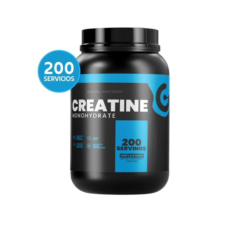CREATINA 1000 GR - 200 SERVICIOS GLOBAL NUTRITION - 1