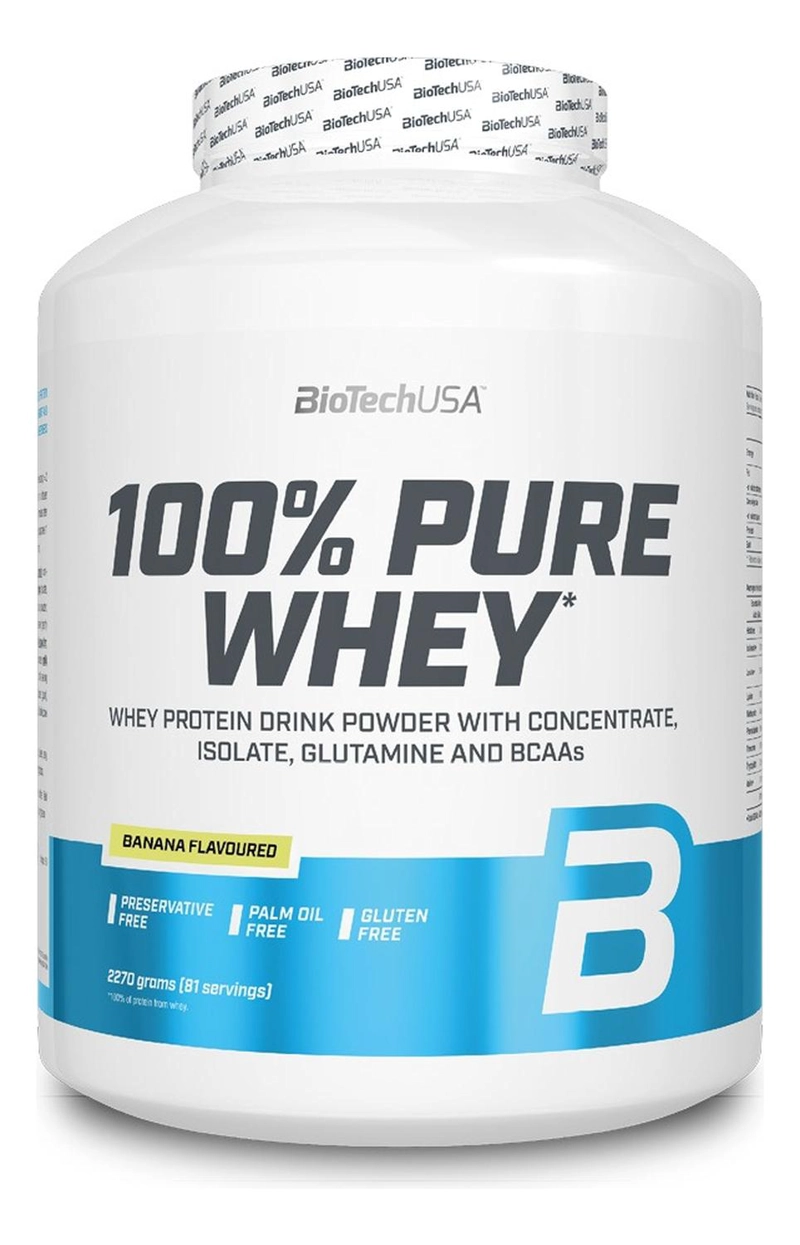 BIO 100 PURE WHEY 2270G BANANA BANANA - 1