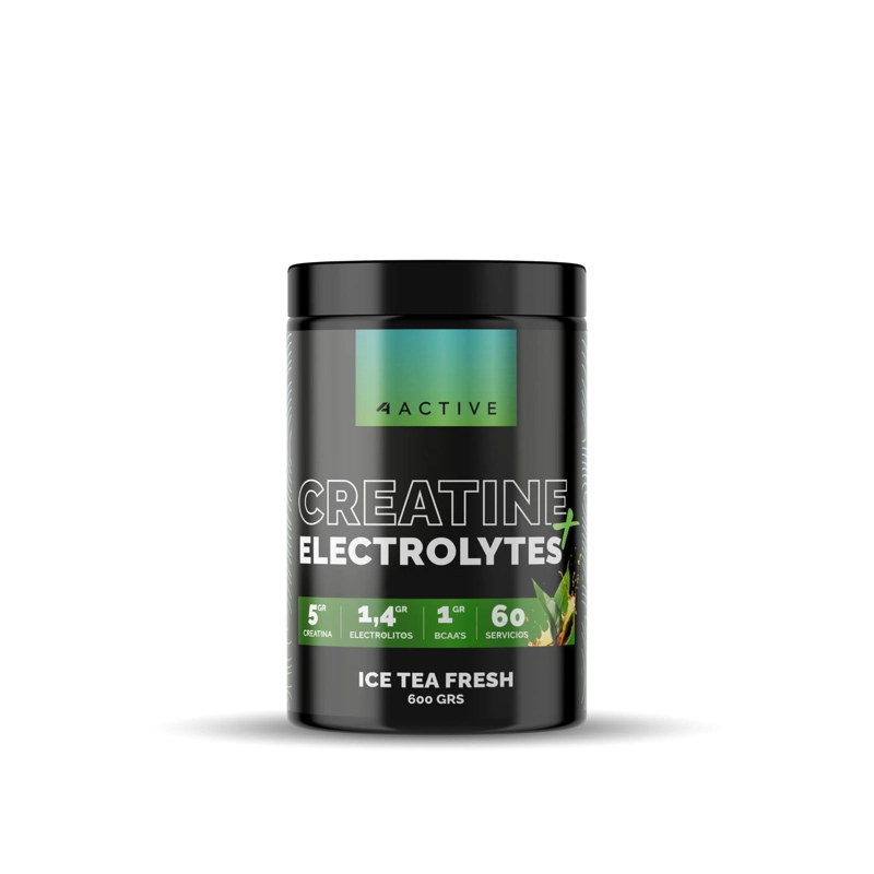 4ACTIVE CREATINE + ELECTROLYTES 600 GRS ICE TEA FRESH - 1