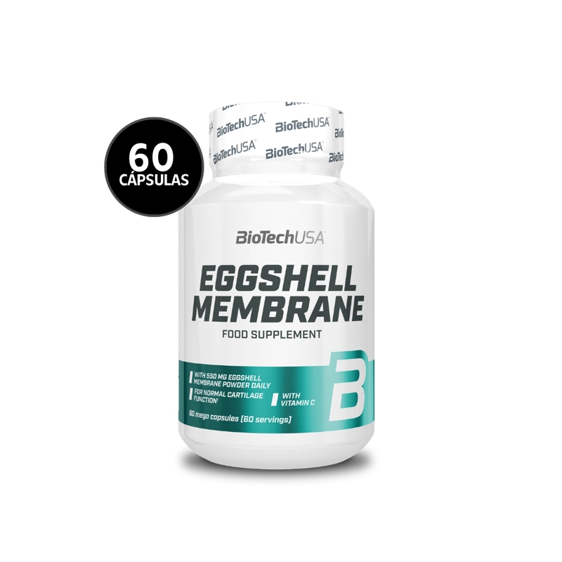BIOTECHUSA EGGSHELL MEMBRANE 60 CAPS | SOPORTE PARA ARTICULACIONES · MOVILIDAD Y RECUPERACION - 1