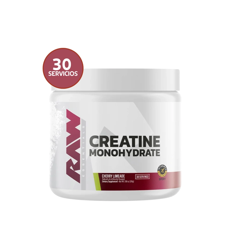 RAW NUTRITION CREATINE 150 G | 30 SERVICIOS · CREATINA MONOHIDRATADA · FUERZA Y RENDIMIENTO - 2