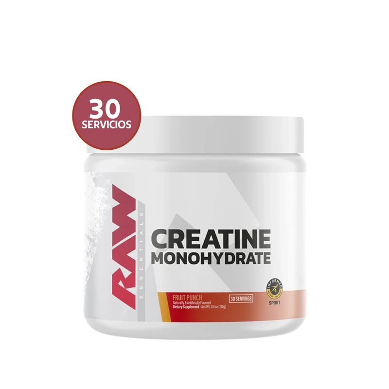 RAW NUTRITION CREATINE 150 G | 30 SERVICIOS · CREATINA MONOHIDRATADA · FUERZA Y RENDIMIENTO - 3