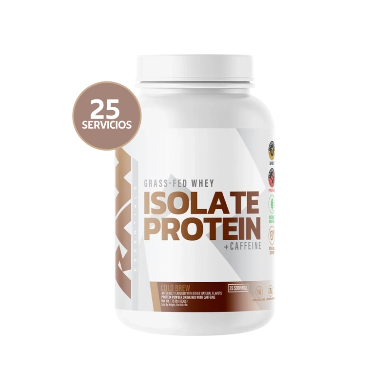 RAW NUTRITION ISO PROTEIN GRASS FED 2 LB | 25 SERVICIOS · WHEY ISOLATE DE ALTA CALIDAD · PROTEINA PU - 1