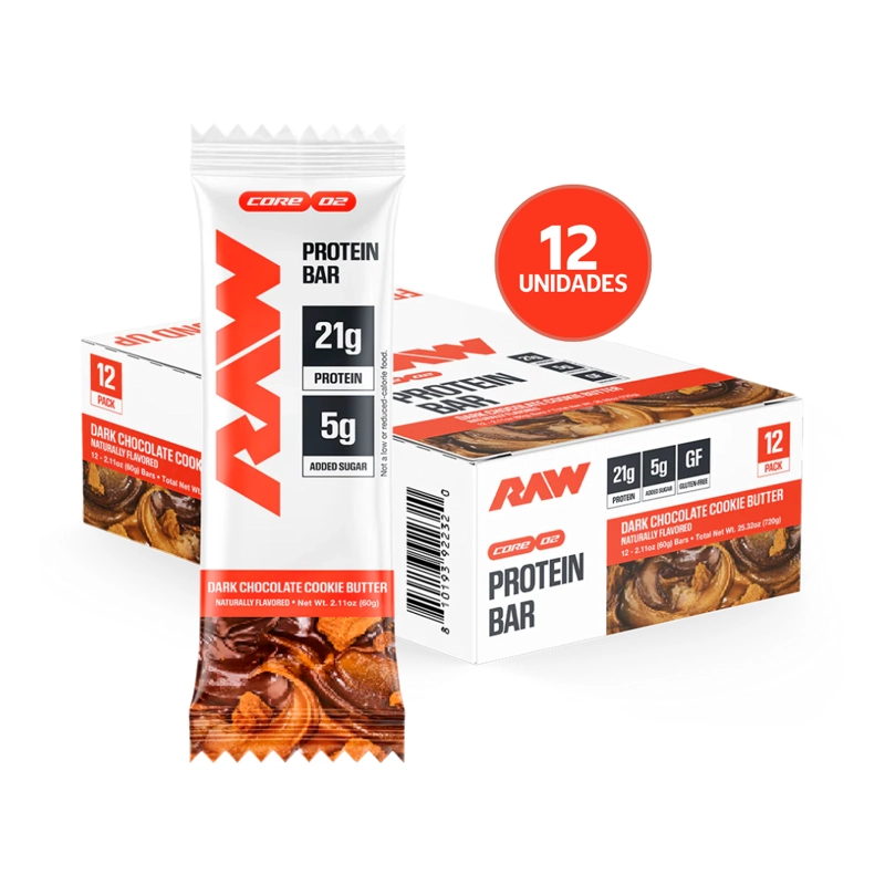 RAW NUTRITION PROTEIN BAR 12 PACK | BARRAS DE PROTEINA · SNACK ALTO EN PROTEINA - 1