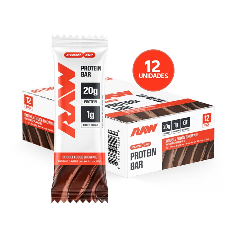 RAW NUTRITION PROTEIN BAR 12 PACK | BARRAS DE PROTEINA · SNACK ALTO EN PROTEINA - 2