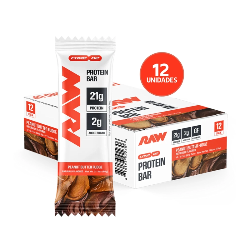 RAW NUTRITION PROTEIN BAR 12 PACK | BARRAS DE PROTEINA · SNACK ALTO EN PROTEINA - 3