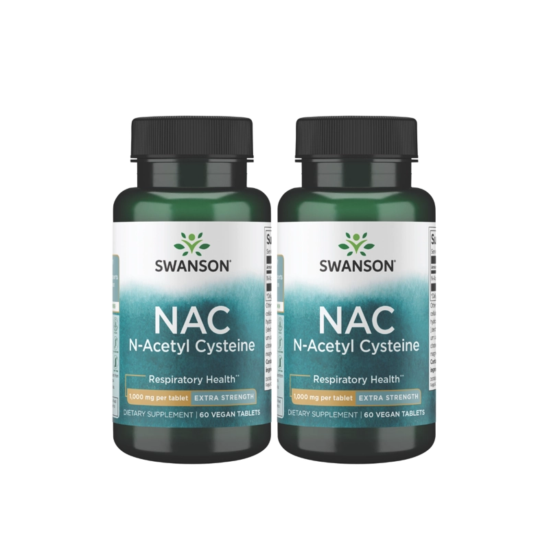 PACK SWANSON 2X NAC N-ACETIL CISTEINA 1.000 MG 120 TABLETAS - 1