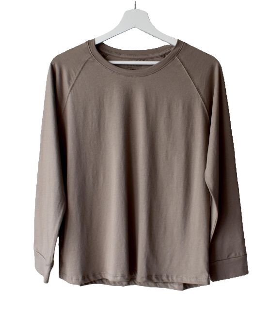 TOP 100% ALGODON PIMA PERUANO EVAKI TAUPE - 1