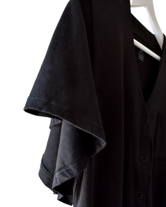 CAMISA MATERNAL 100% ALGODON PIMA PERUANO EVAKI NEGRO - 2