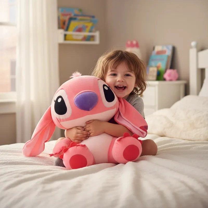PELUCHE ROSA ANGELA COMPAÑERA DE STITCH 45 CM TIERNA AMIGABLE - 1