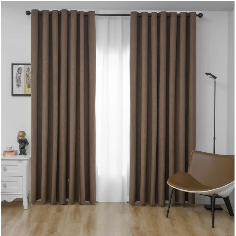 CORTINA 100% BLACKOUT NEGRO ENGOMADO 140X220 DE 2 PAÑOS MP - 1